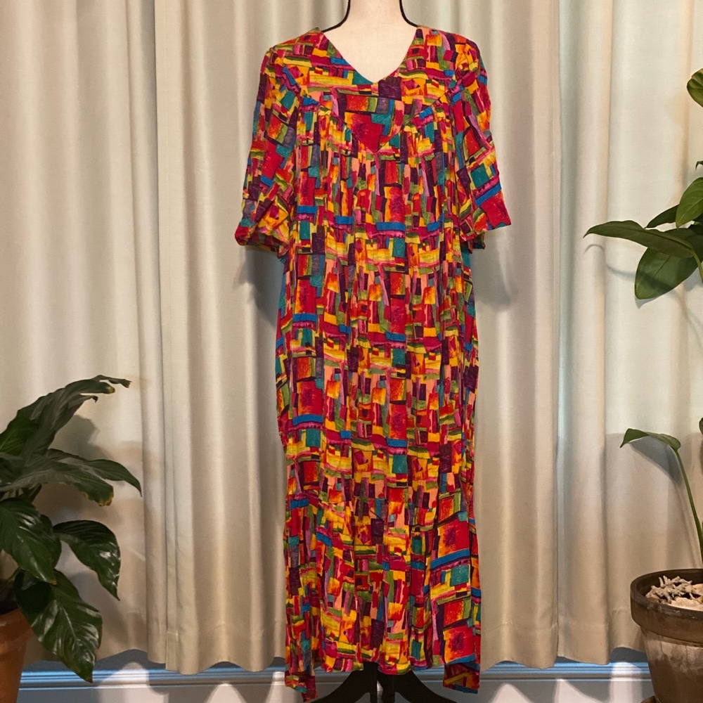 Bright Vintage A-Line Dress